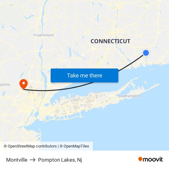 Montville to Pompton Lakes, Nj map