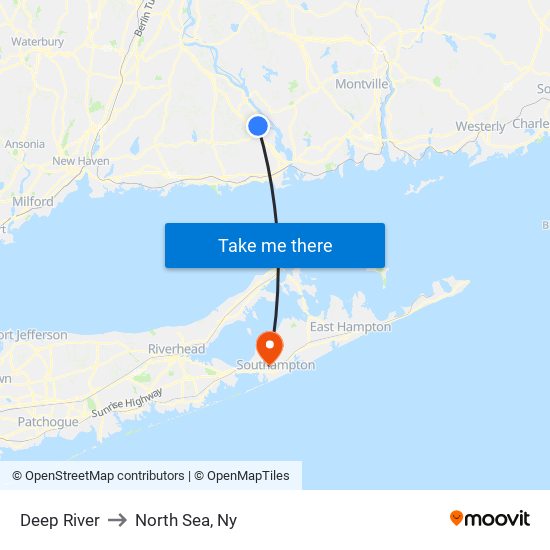 Deep River to North Sea, Ny map