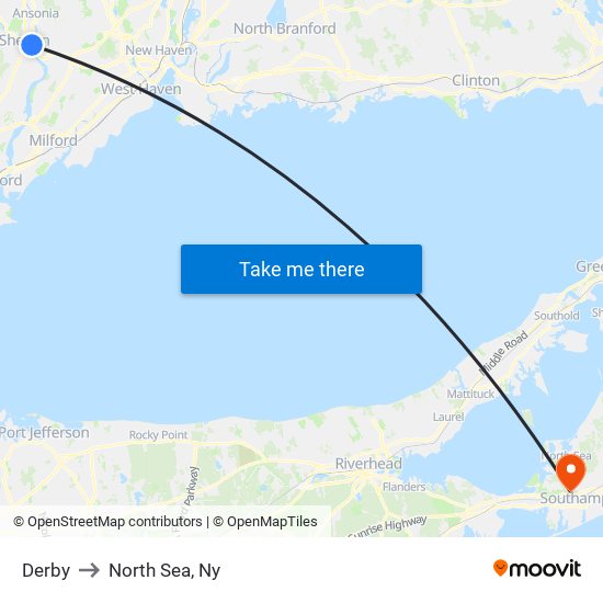 Derby to North Sea, Ny map