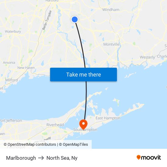 Marlborough to North Sea, Ny map