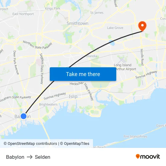 Babylon to Selden map