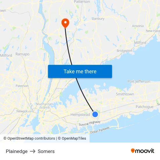 Plainedge to Somers map