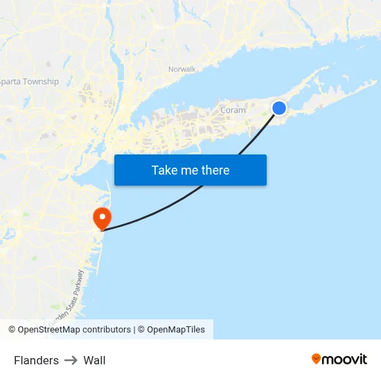 Flanders to Wall map
