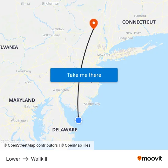 Lower to Wallkill map