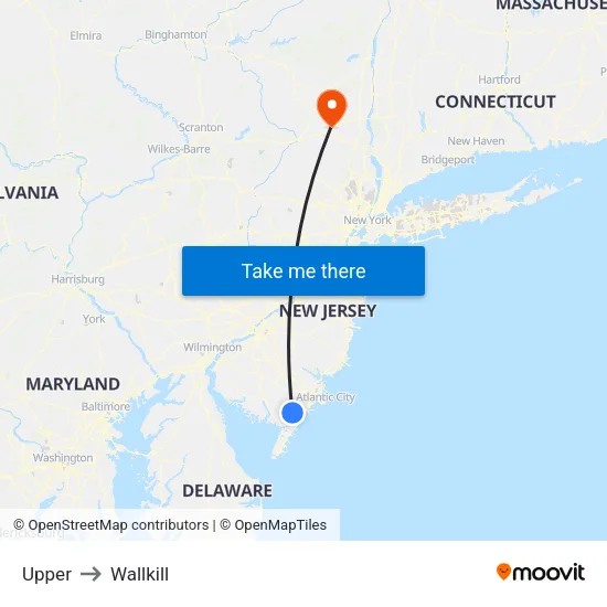Upper to Wallkill map