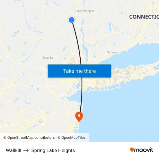 Wallkill to Spring Lake Heights map