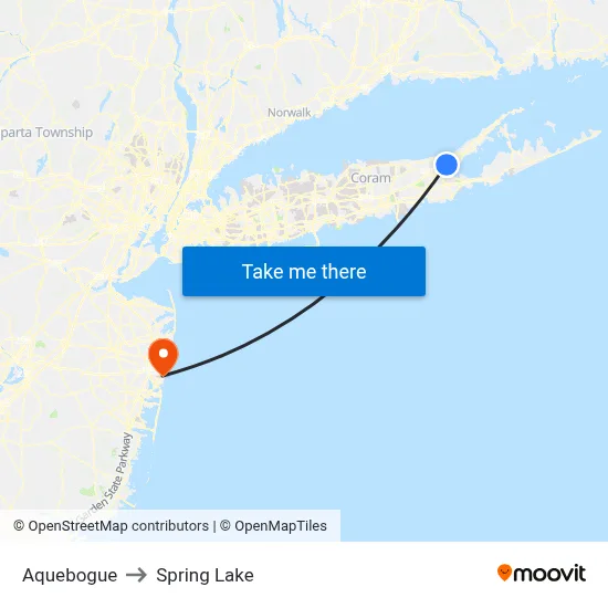 Aquebogue to Spring Lake map
