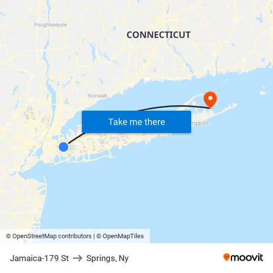 Jamaica-179 St to Springs, Ny map