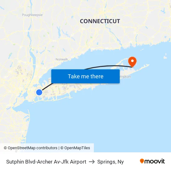 Sutphin Blvd-Archer Av-Jfk Airport to Springs, Ny map