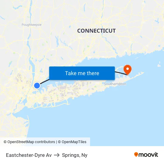 Eastchester-Dyre Av to Springs, Ny map