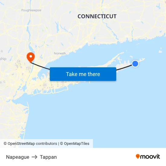 Napeague to Tappan map