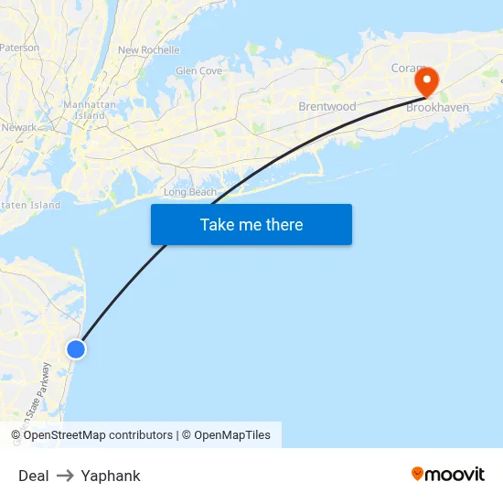 Deal to Yaphank map