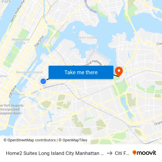 Home2 Suites Long Island City Manhattan View Queens to Citi Field map