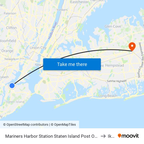 Mariners Harbor Station Staten Island Post Office, Staten Island to Ikea,  Hicksville, Ny with public transportation