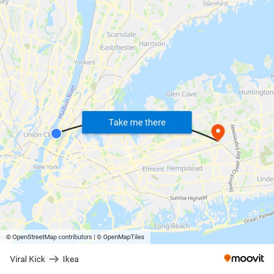 Viral Kick to Ikea map
