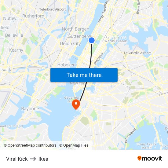 Viral Kick to Ikea map