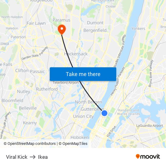 Viral Kick to Ikea map