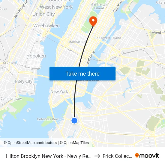 Hilton Brooklyn New York - Newly Renovated to Frick Collection map