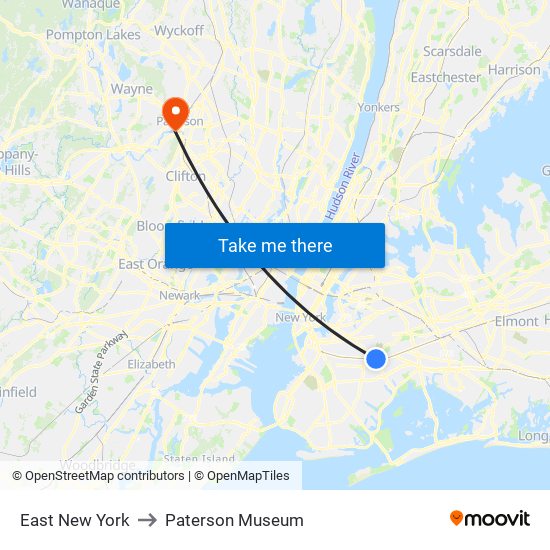 East New York to Paterson Museum map