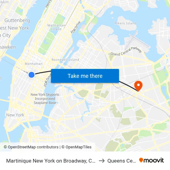 Martinique New York on Broadway, Curio Collection by Hilton to Queens Center Mall map