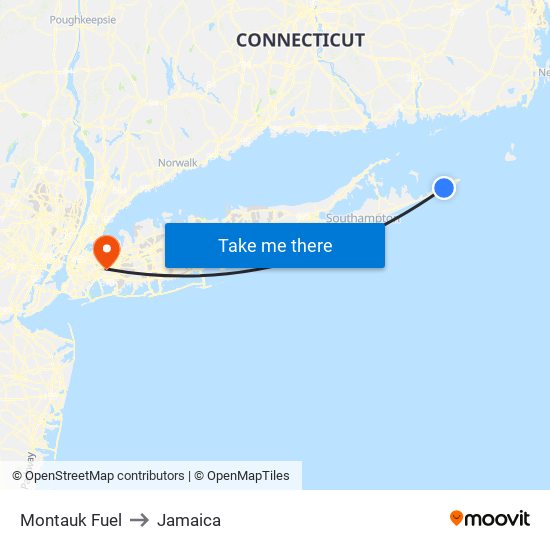 Montauk Fuel to Jamaica map