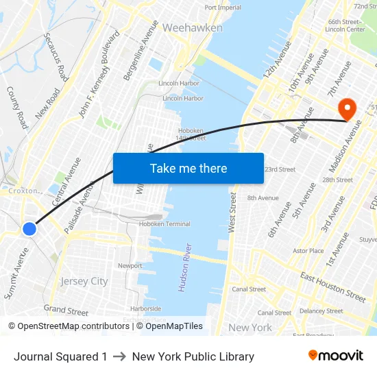 Journal Squared 1 to New York Public Library map