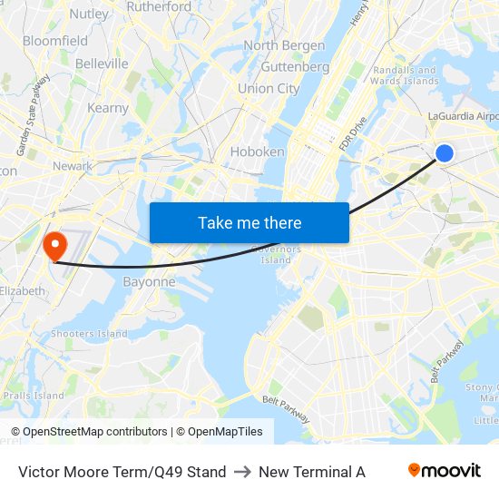 Victor Moore Term/Q49 Stand to New Terminal A map