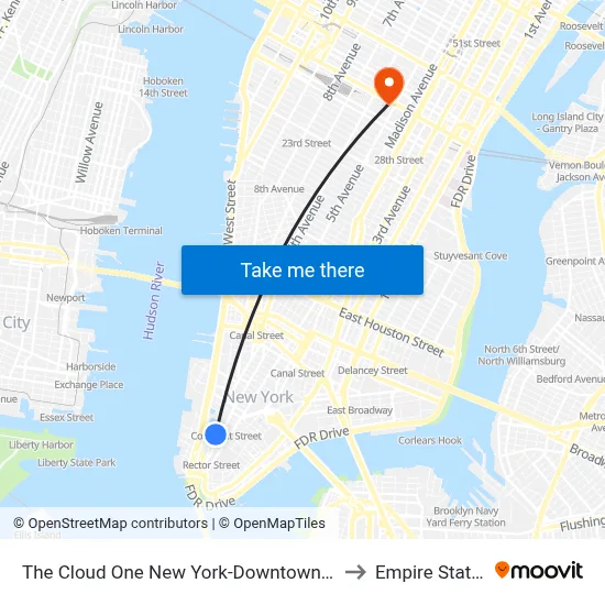 The Cloud One New York-Downtown, by the Motel One Group to Empire State Building map