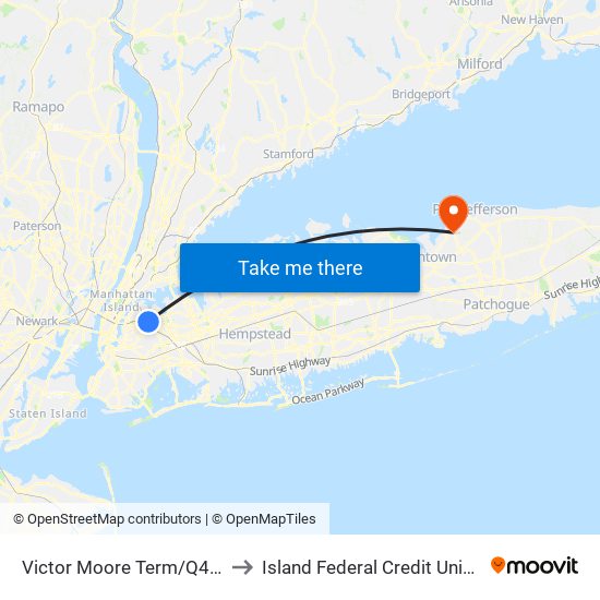 Victor Moore Term/Q49 Stand to Island Federal Credit Union Arena map