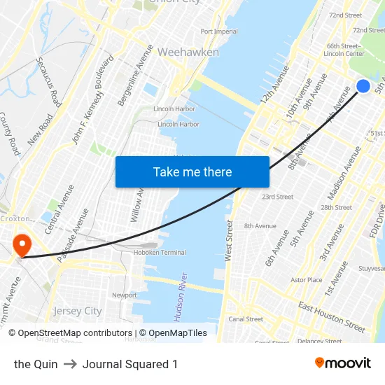 the Quin to Journal Squared 1 map