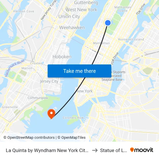 La Quinta by Wyndham New York City Central Park to Statue of Liberty map