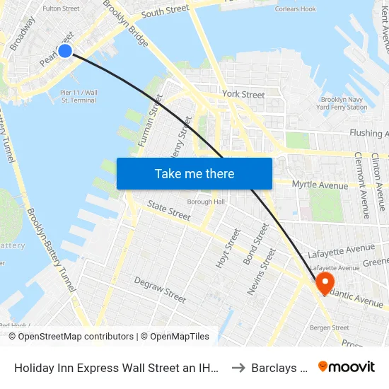 Holiday Inn Express Wall Street an IHG Hotel New York to Barclays Center map