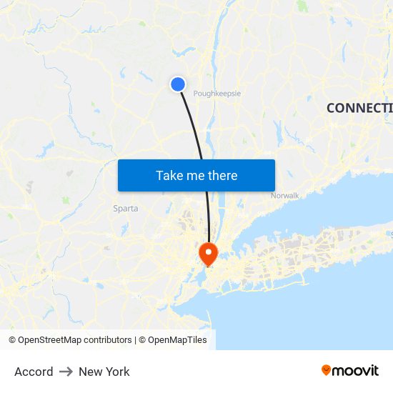 Accord to New York map