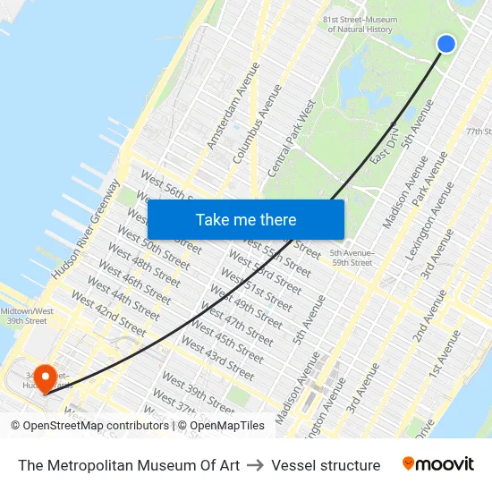 The Metropolitan Museum Of Art to Vessel structure map