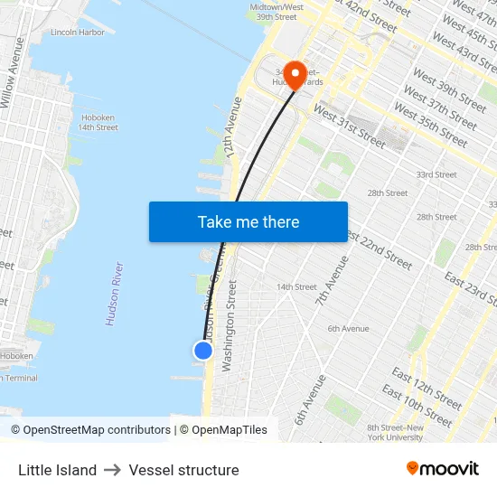 Little Island to Vessel structure map