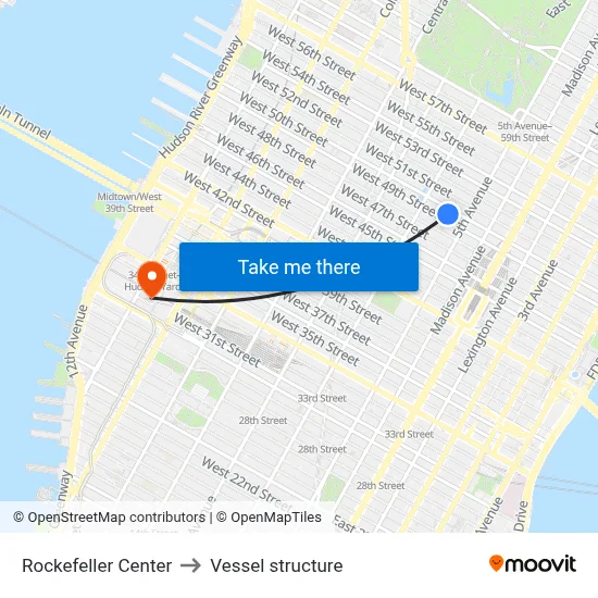 Rockefeller Center to Vessel structure map