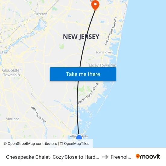 Chesapeake Chalet- Cozy,Close to Hard Rock and All, Atlantic City to Freehold Center map