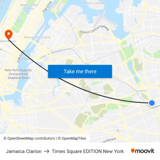 Jamaica Clarion, 138-05 Jamaica Ave to Times Square EDITION New York map