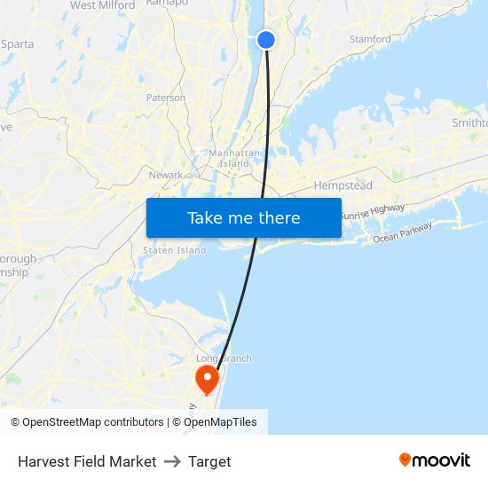 Harvest Field Market to Target map