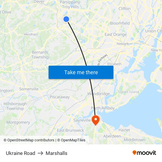 Ukraine Road to Marshalls map