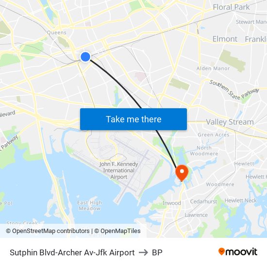 Sutphin Blvd-Archer Av-Jfk Airport to BP map
