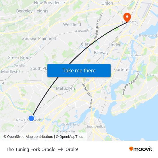 The Tuning Fork Oracle to Orale! map