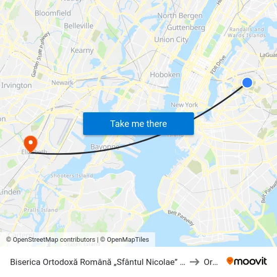 Biserica Ortodoxă Română „Sfântul Nicolae” New York to Orale! map