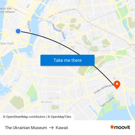 The Ukrainian Museum to Kawaii map