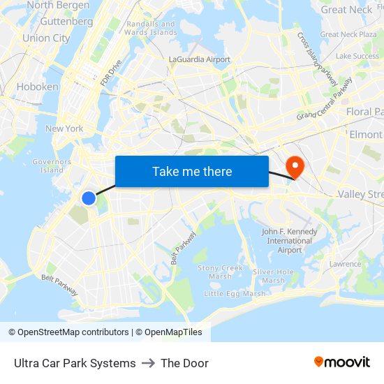 Ultra Car Park Systems to The Door map