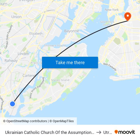 Ukrainian Catholic Church Of The Assumption Of The Blessed Virgin Mary to Utrecht map