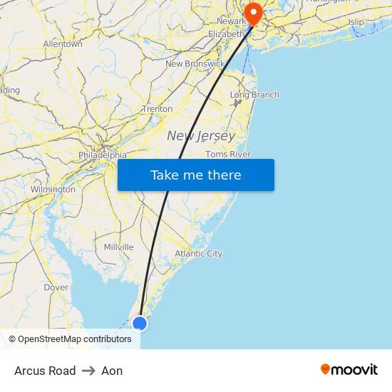 Arcus Road to Aon map