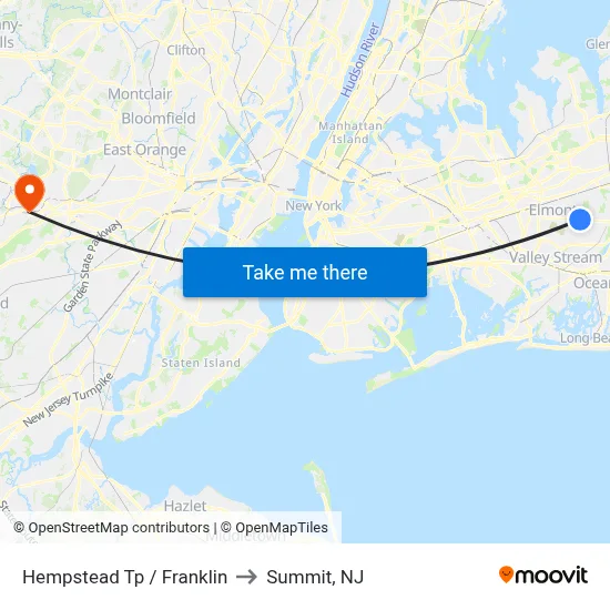 Hempstead Tp / Franklin to Summit, NJ map