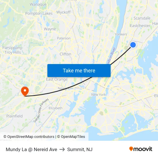 Mundy La @ Nereid Ave to Summit, NJ map