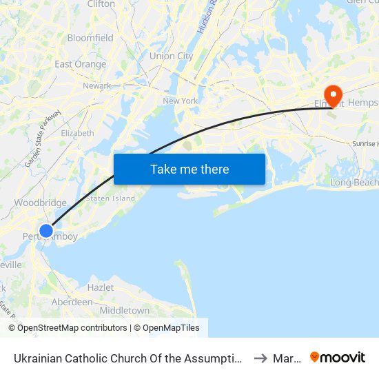 Ukrainian Catholic Church Of The Assumption Of The Blessed Virgin Mary to Marshalls map